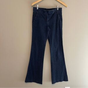 Theory Dark Wash Wide Leg Flare Jeans Size 2